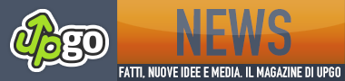 primo logo di UpGo.news utilizzato nella "fase sperimentale" prima del lancio