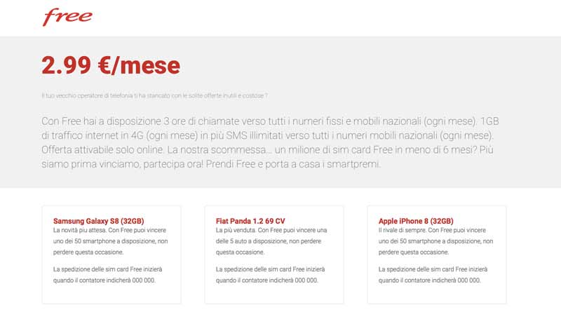 Sito Fake Free Mobile