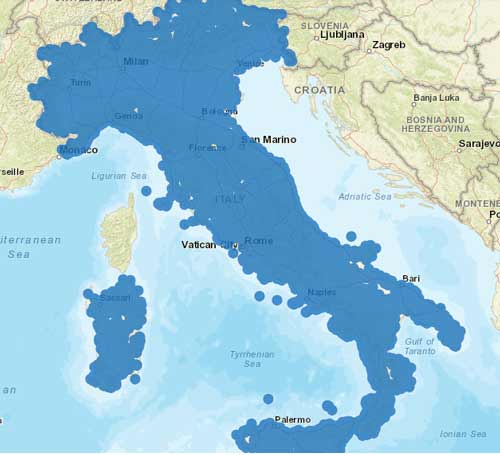 Mappa Copertura Tim