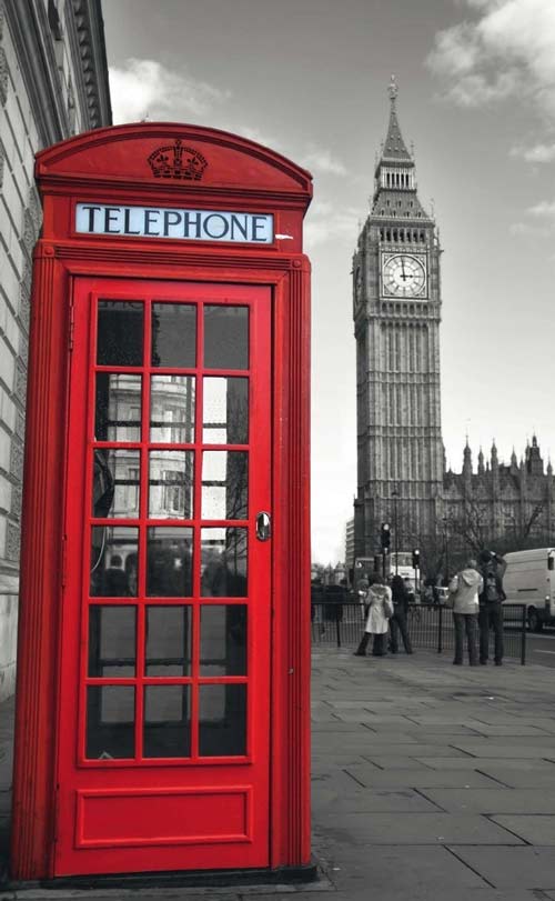 Tipica cabina telefonica inglese Cabina Telefonica Inglese