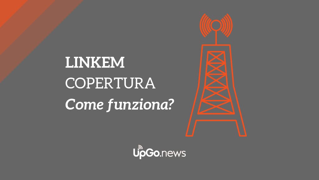 Immagine di antenna e scritta "Linkem Copertura, come funziona?" Linkem copertura