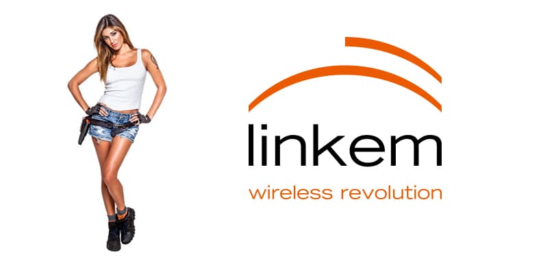 Linkem logo e immagine della testimonial Belen Linkem logo e immagine della testimonial Belen
