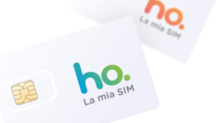 Foto della Sim di Ho Mobile Foto della Sim di Ho Mobile