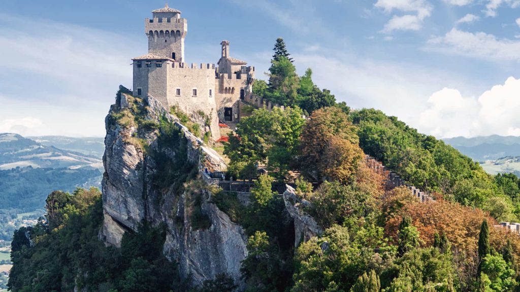 Vista sul Monte Titano, Repubblica di San Marino