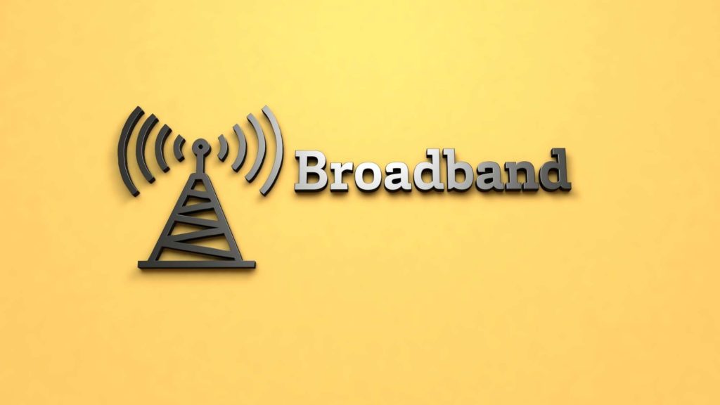 Scritta "Broadband"