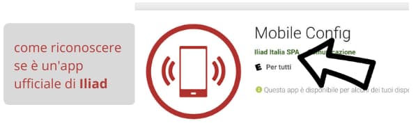 come riconoscere app ufficiale iliad