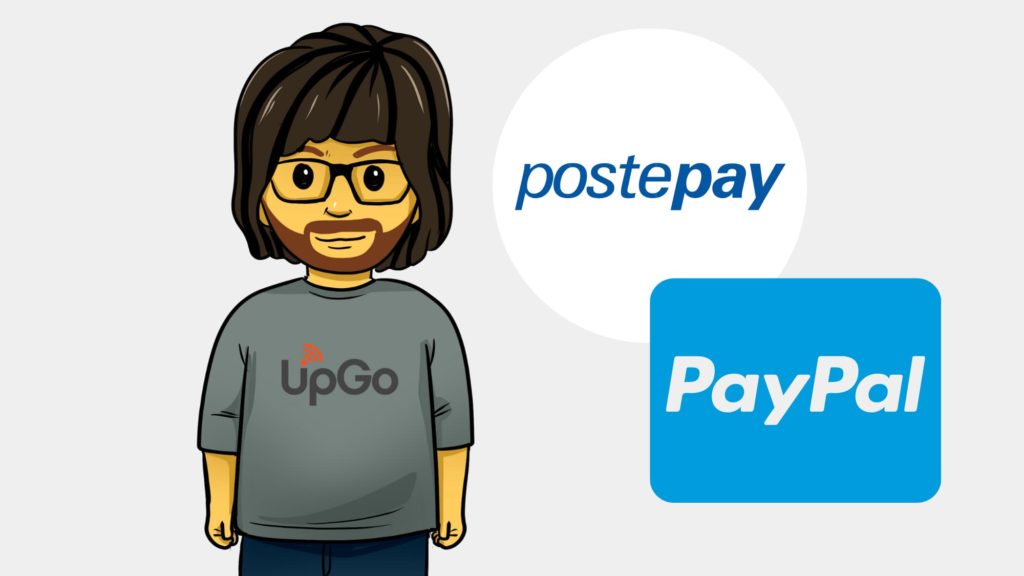 loghi di PostePay e di PayPal