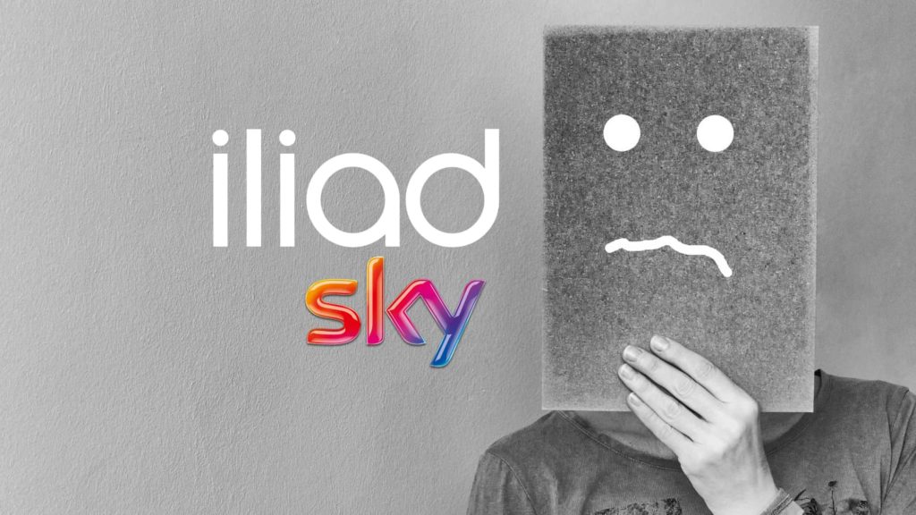 Iliad problemi con Sky in fibra