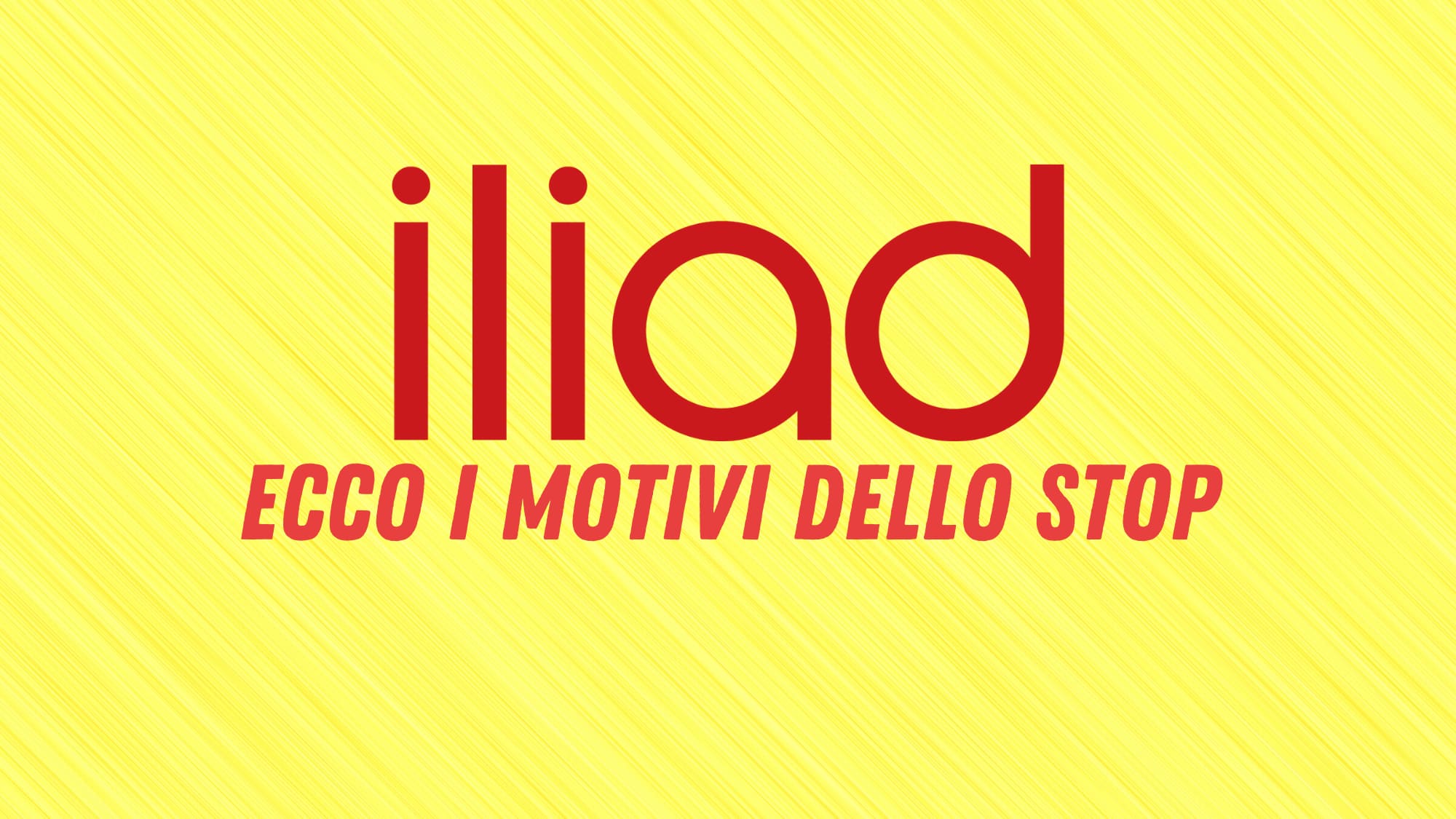 Iliad motivi dello stop IAP