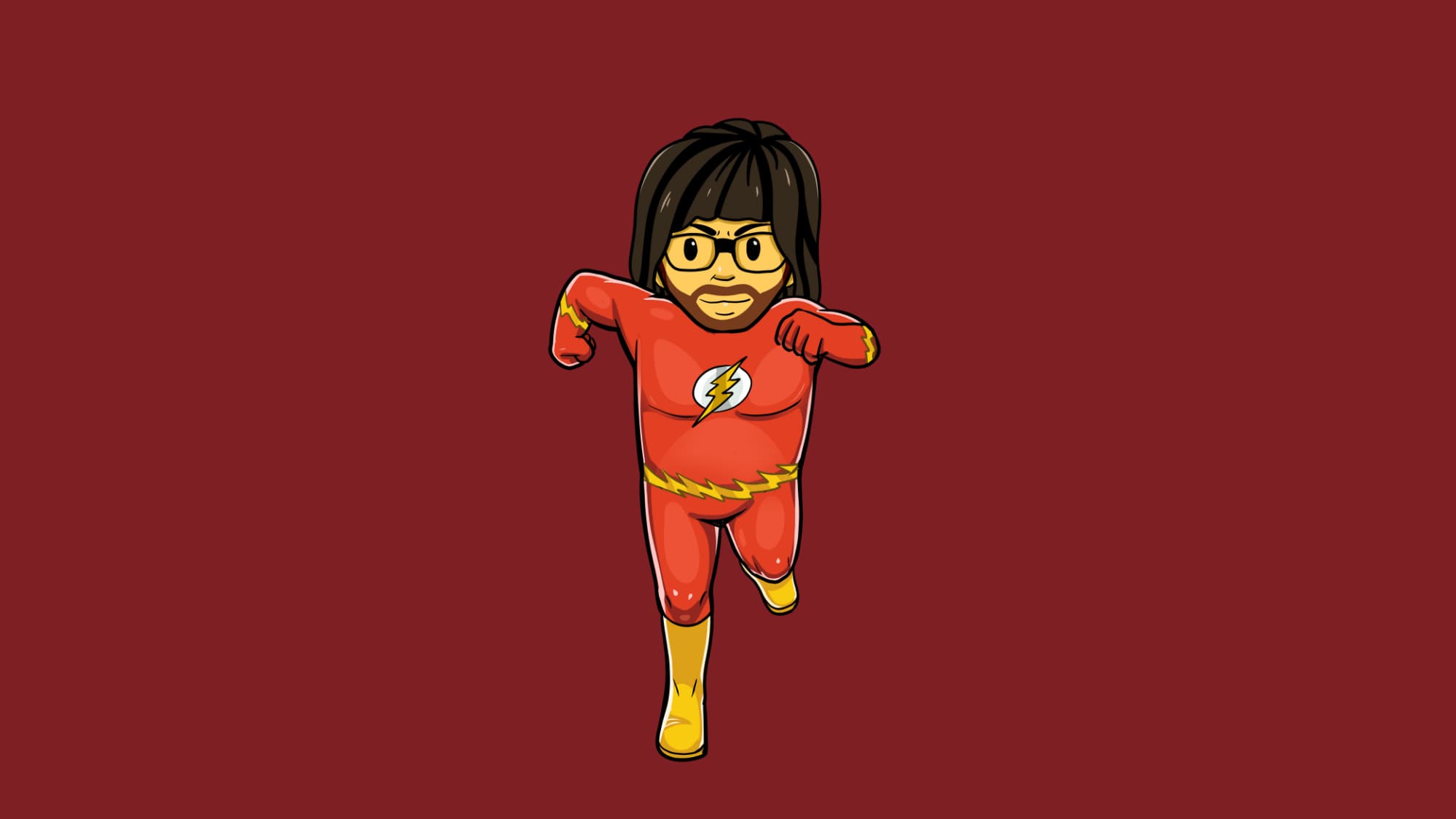 Immagine di Mr UpGo vestito da Flash