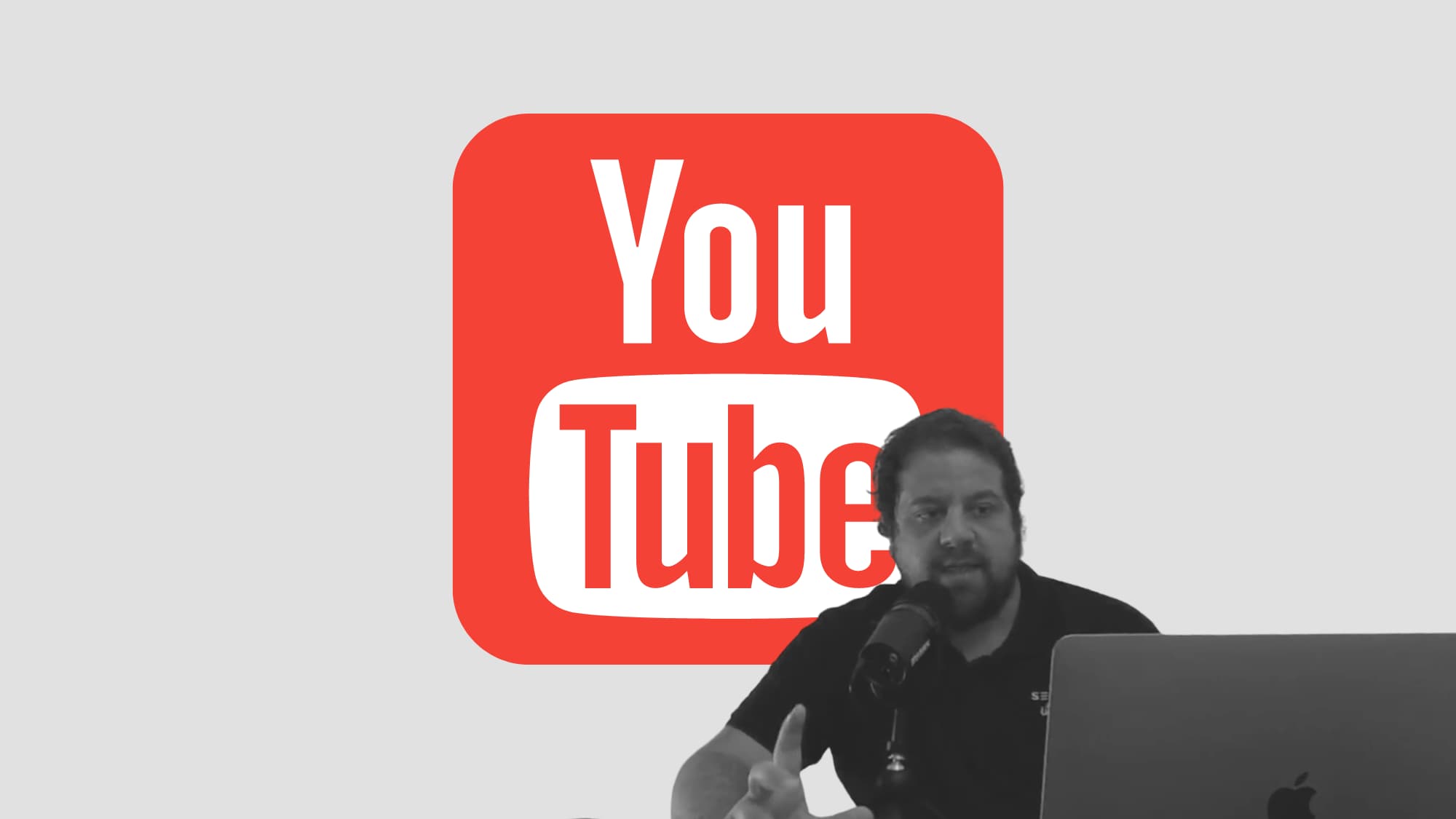 Logo di YouTube e foto di Fabrizio Giancaterini, canale Seome