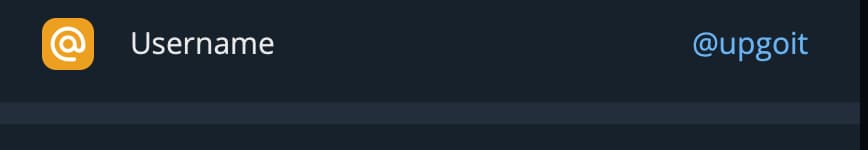 username Telegram