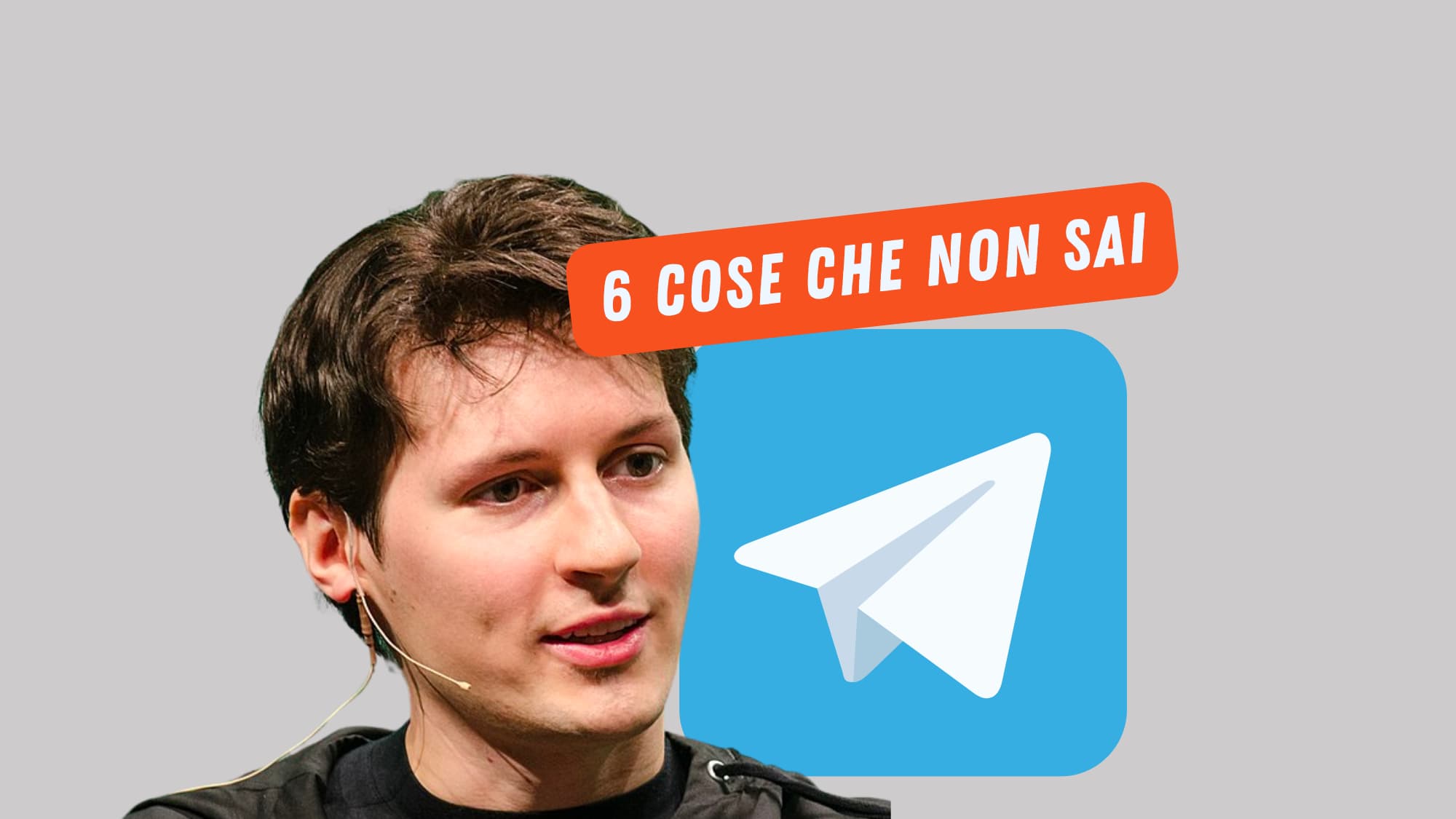 Foto di Pavel Durov e logo di Telegram