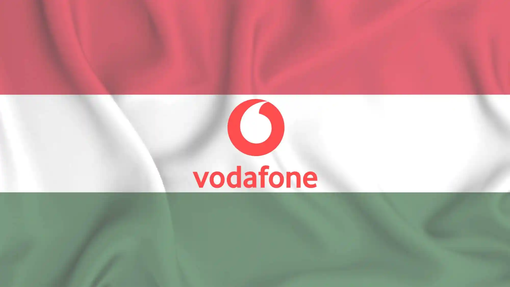 Vodafone con bandiera ungherese sotto