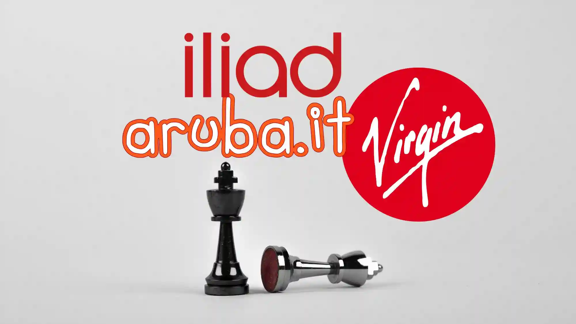 Iliad, Virgin, Aruba. Loghi delle compagnie telefoniche che offrono le migliori offerte fibra ottica