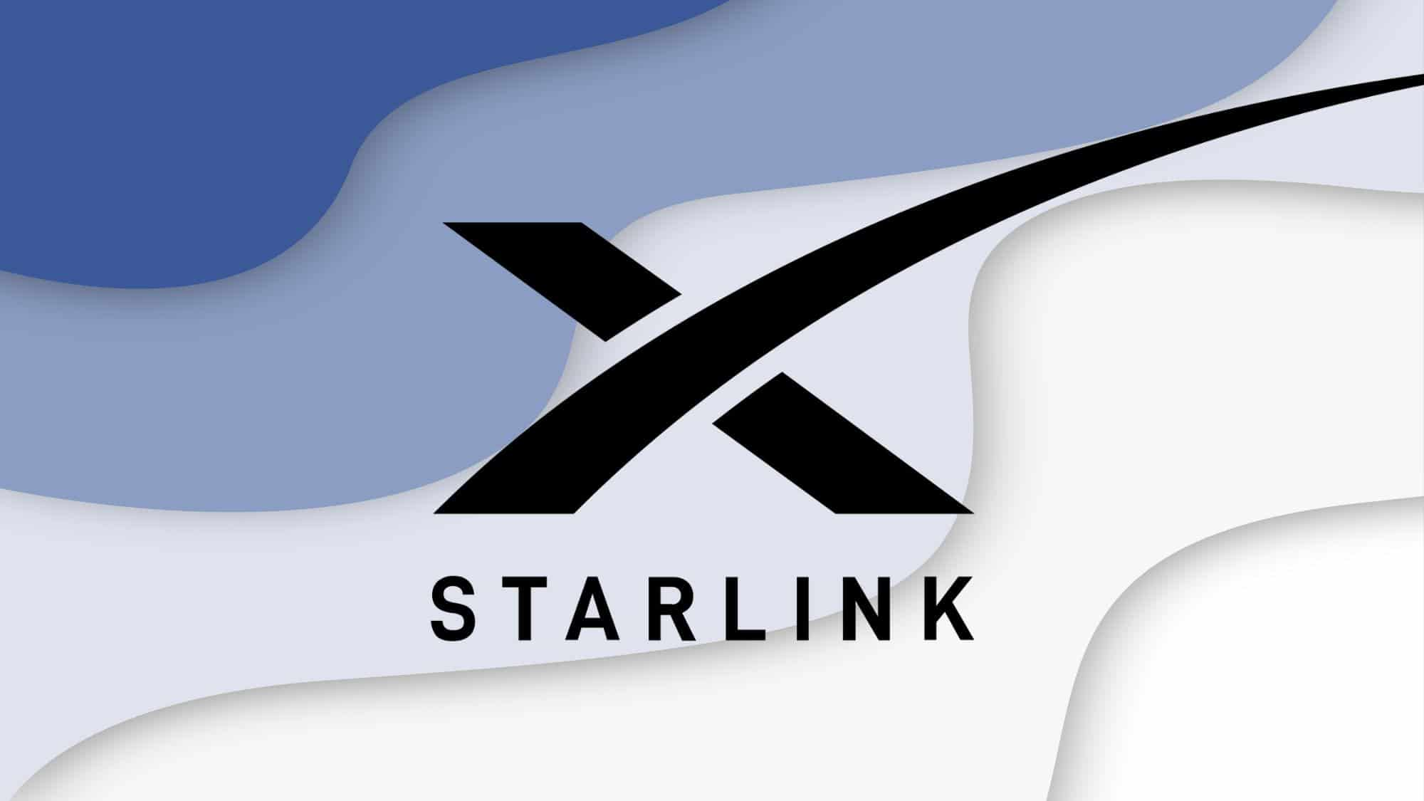 Logo di Starlink su sfondo azzurro Facebook