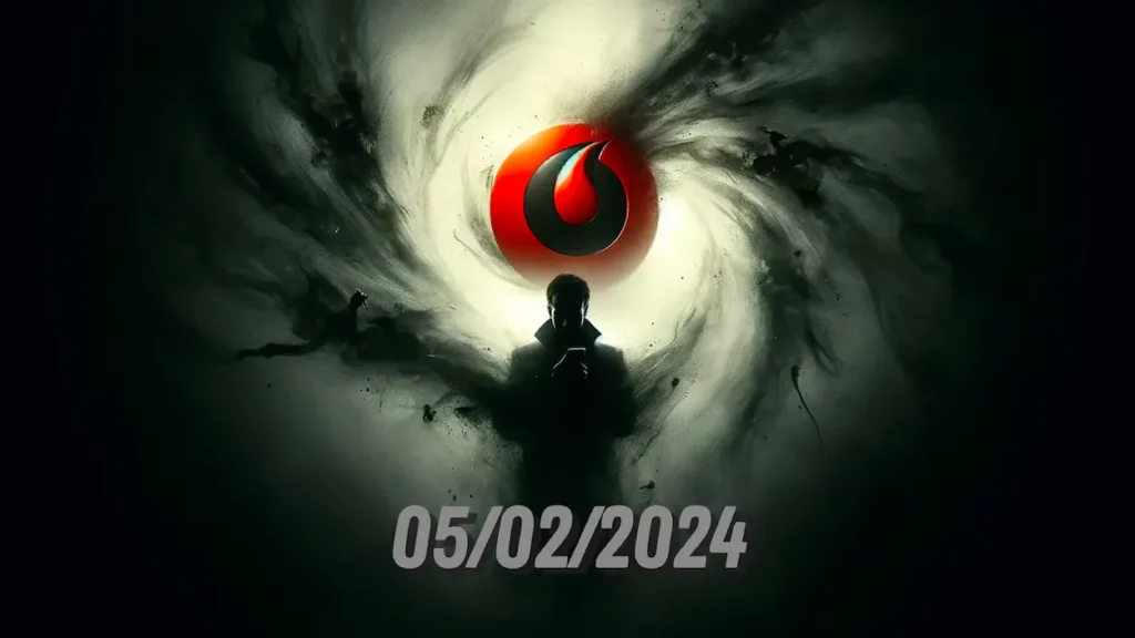 logo Vodafone e data del 05/02/2024