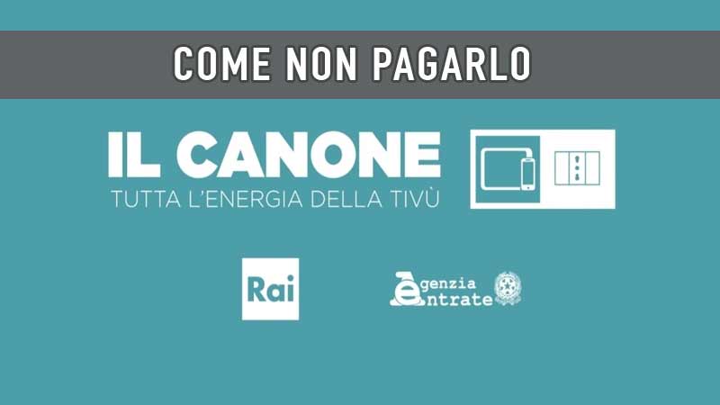 Come non pagare l' abbonamento alla RAI
